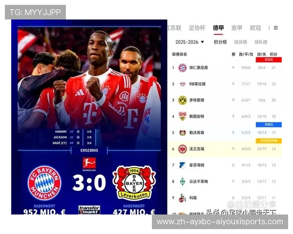 德甲目前最具实力的球队解析：战绩、阵容与财政对比
